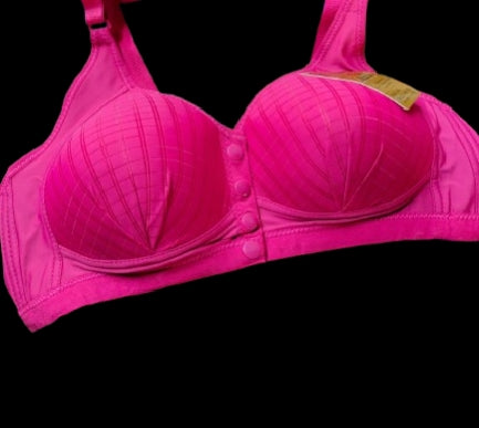 Women Easy Front Open Button Padded Bra