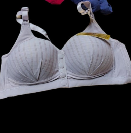 Women Easy Front Open Button Padded Bra